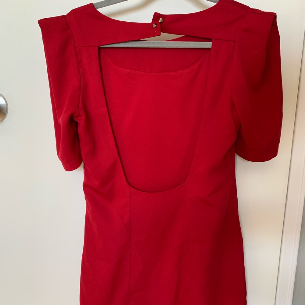 Red Backless Dress Signature8 - Picture 2 of 3